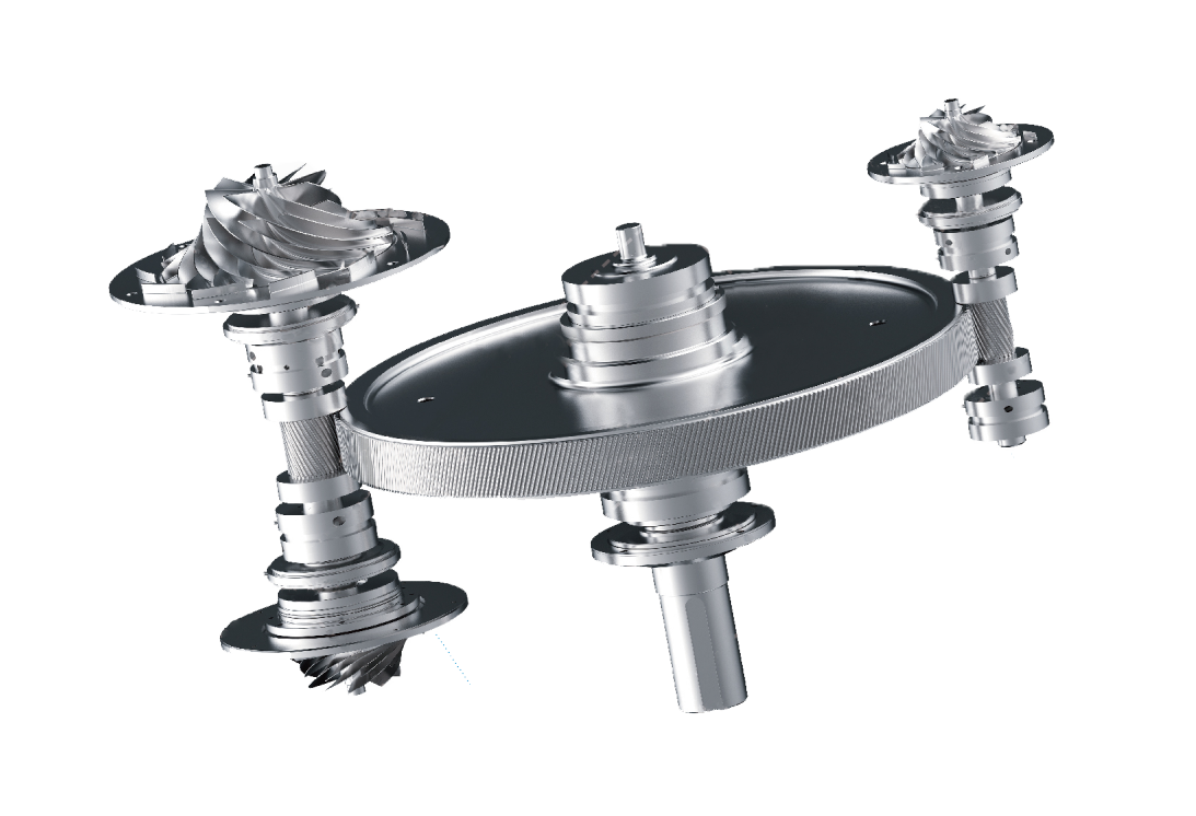 Oil Free Centrifugal Air Compressor-3 rotor